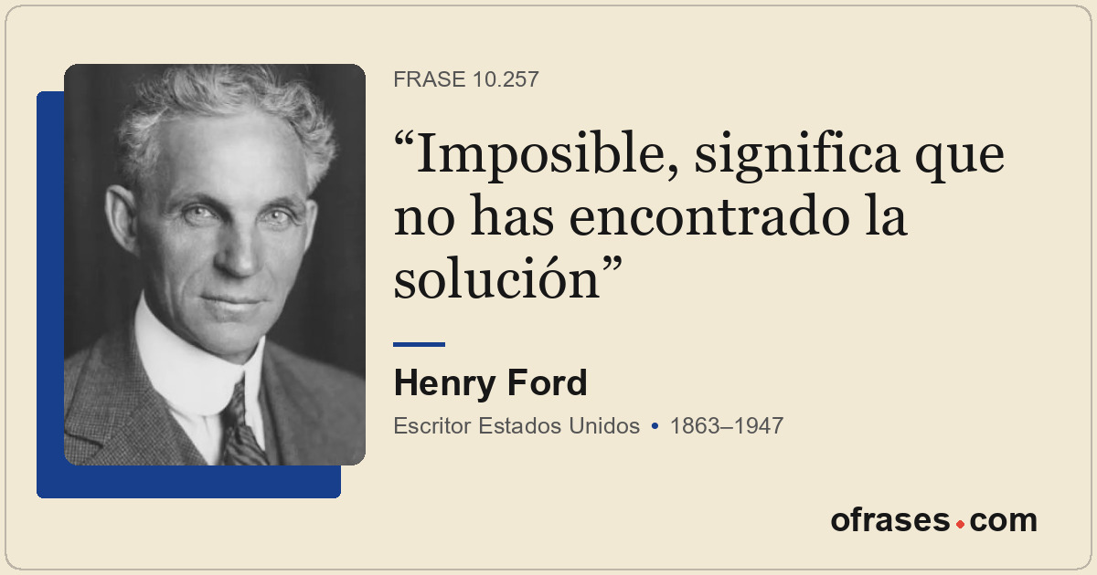 Imposible, significa que no has encontrado la solución