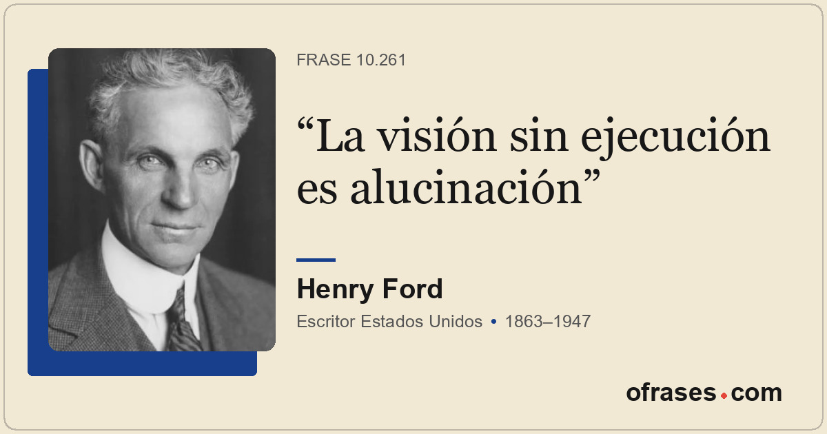 La visión sin ejecución es alucinación