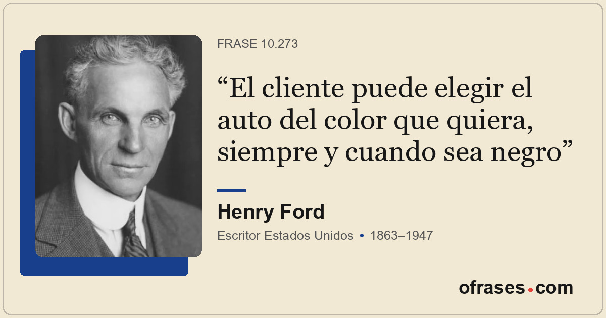 El cliente puede elegir el auto del color que quiera, siempre y cuando sea negro