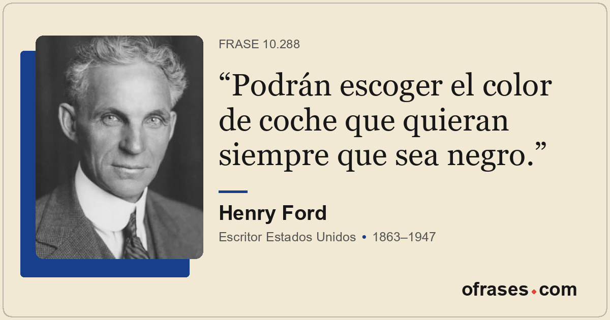 Podrán escoger el color de coche que quieran siempre que sea negro.