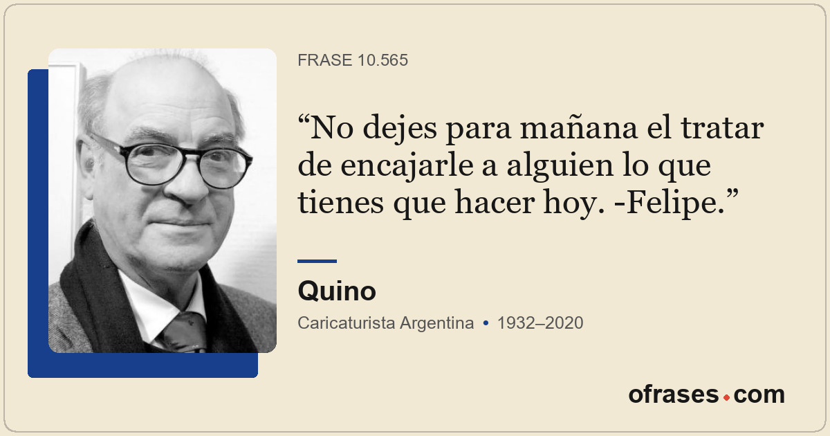 No dejes para mañana el tratar de encajarle a alguien lo que tienes que hacer ho...