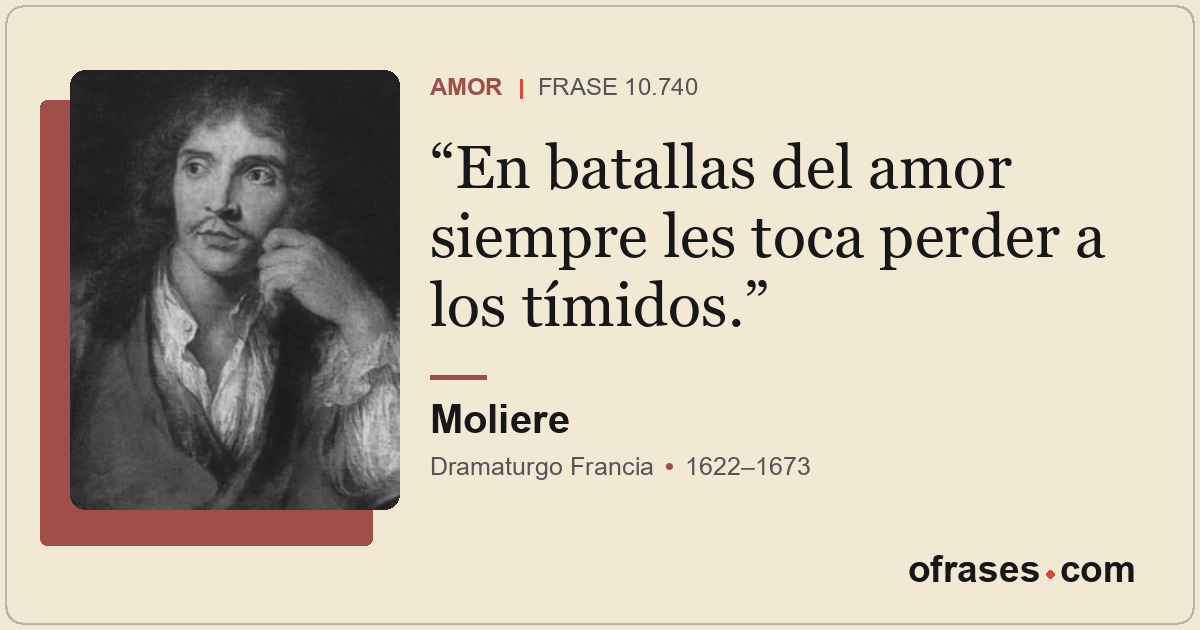 En batallas del amor siempre les toca perder a los tímidos.