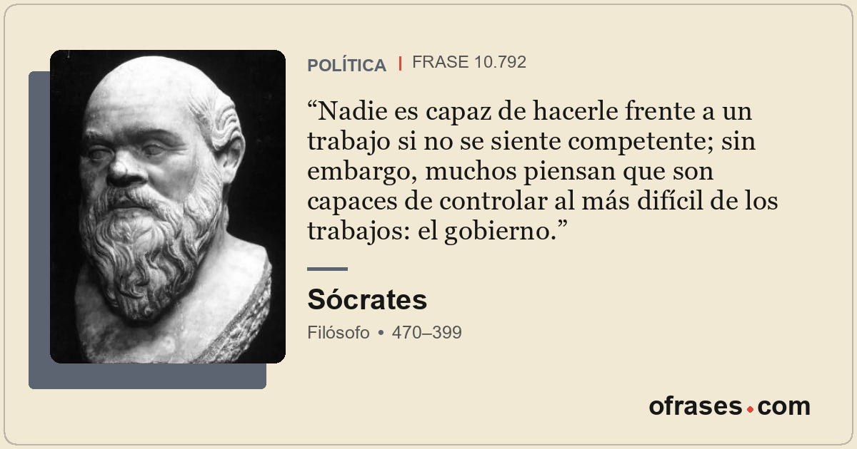 Nadie es capaz de hacerle frente a un trabajo si no se siente competente; sin em...