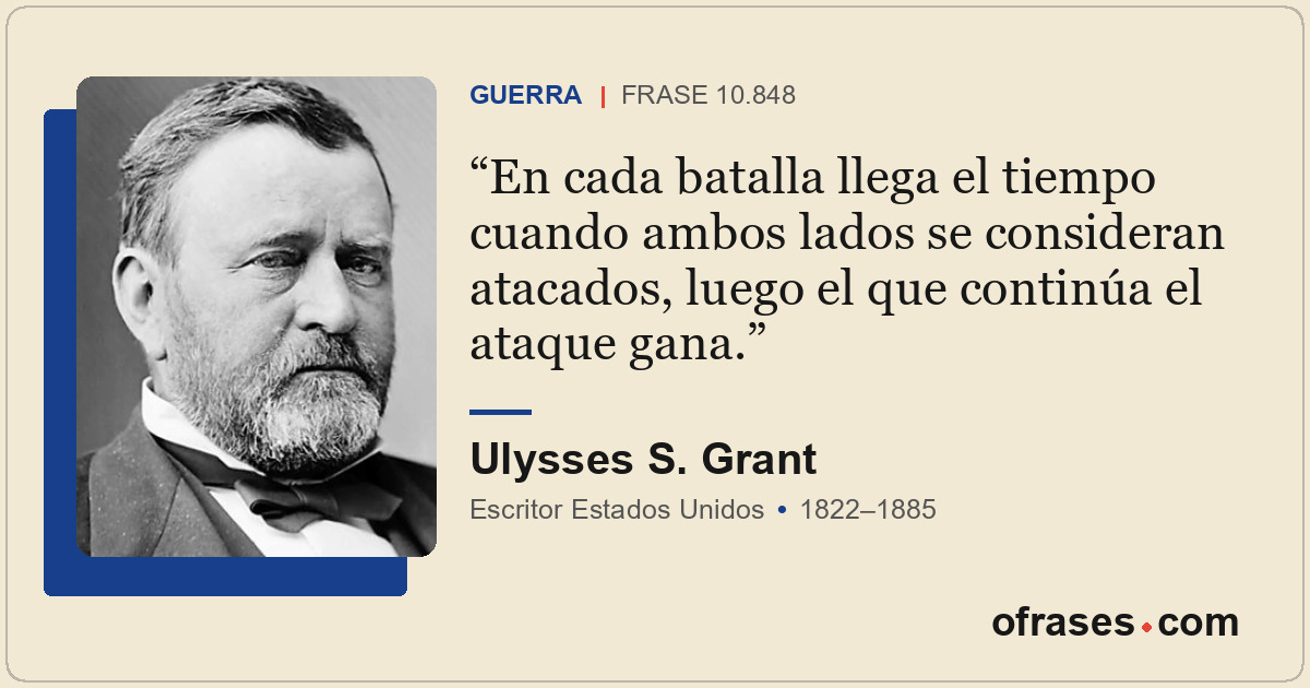 En cada batalla llega el tiempo cuando ambos lados se consideran atacados, luego...