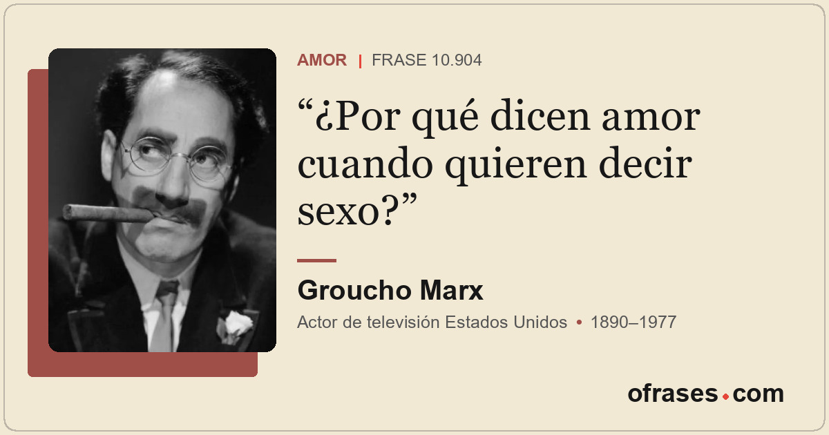 ¿Por qué dicen amor cuando quieren decir sexo?