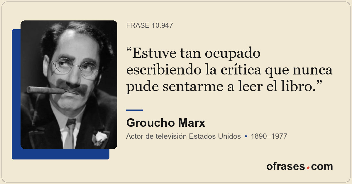 Estuve tan ocupado escribiendo la crítica que nunca pude sentarme a leer el libr...