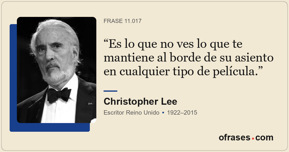 Es lo que no ves lo que te mantiene al borde de su asiento en cualquier tipo de...