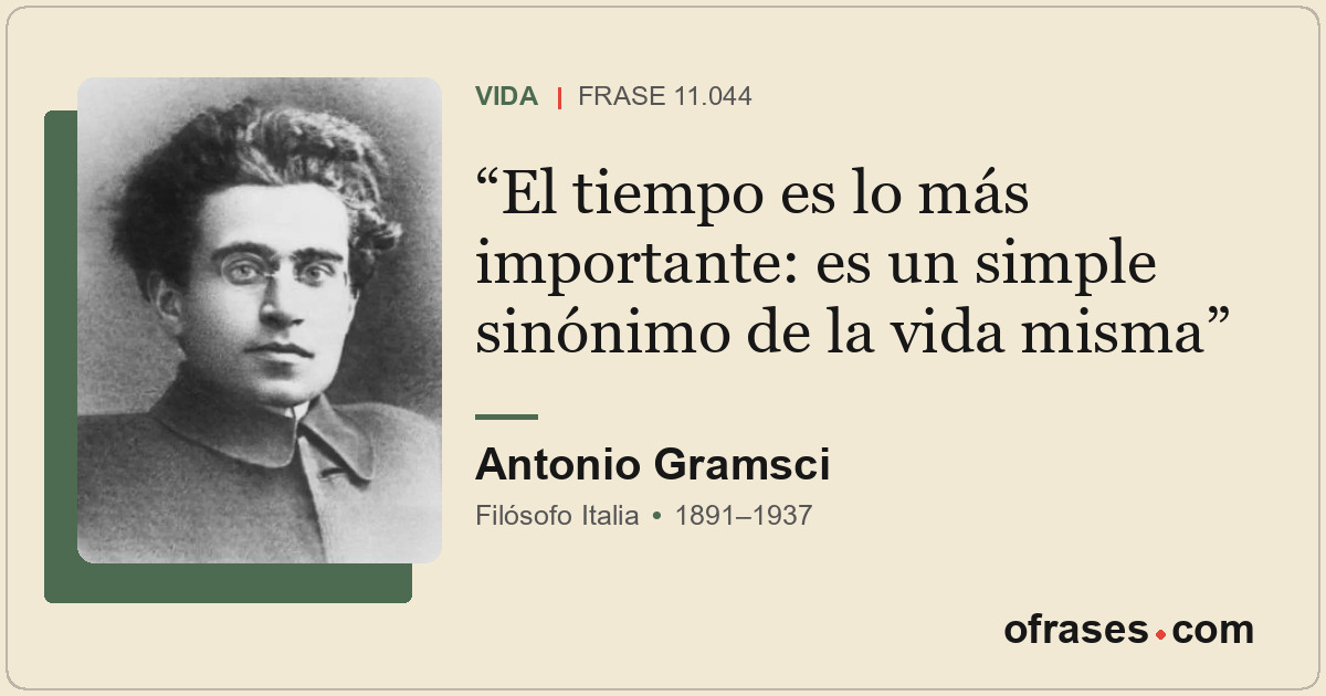 El tiempo es lo más importante: es un simple sinónimo de la vida misma