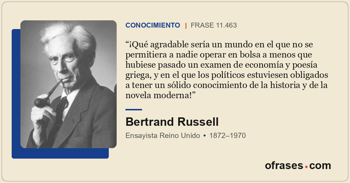 ¡Qué agradable sería un mundo en el que no se permitiera a nadie operar en bolsa...