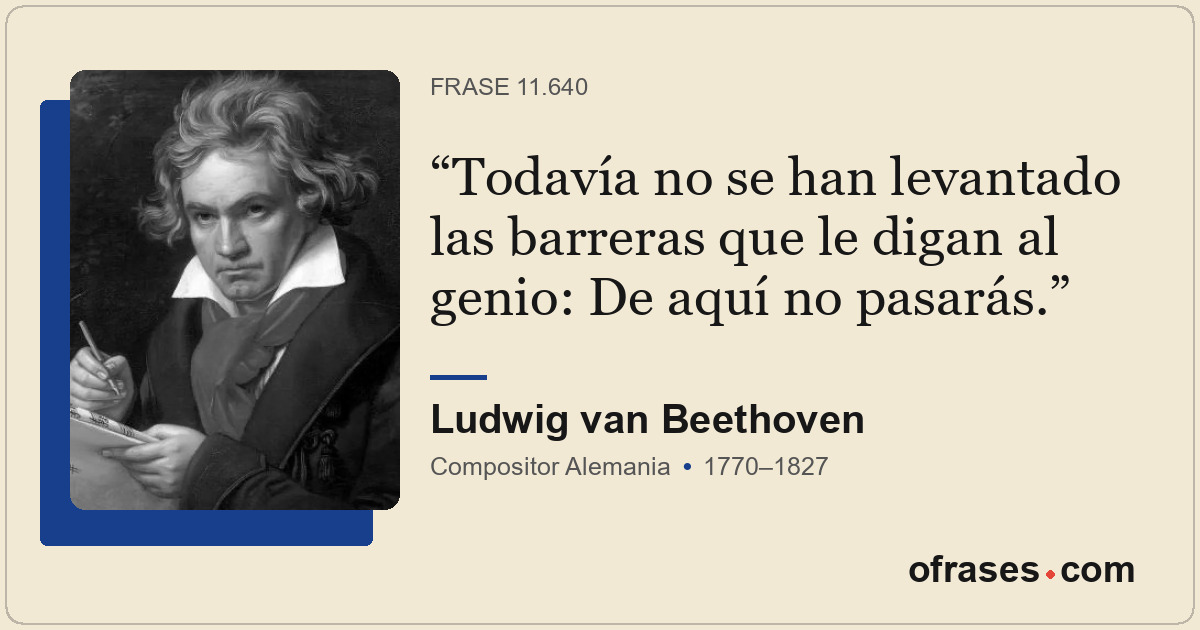 Todavía no se han levantado las barreras que le digan al genio: De aquí no pasar...
