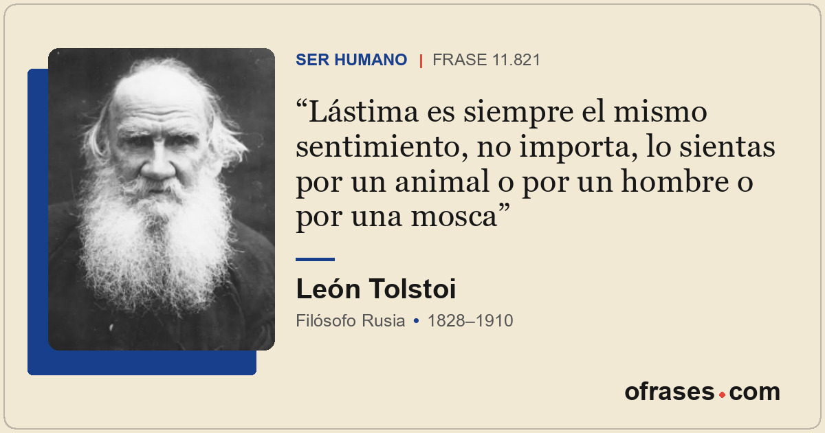 Lástima es siempre el mismo sentimiento, no importa, lo sientas por un animal o...