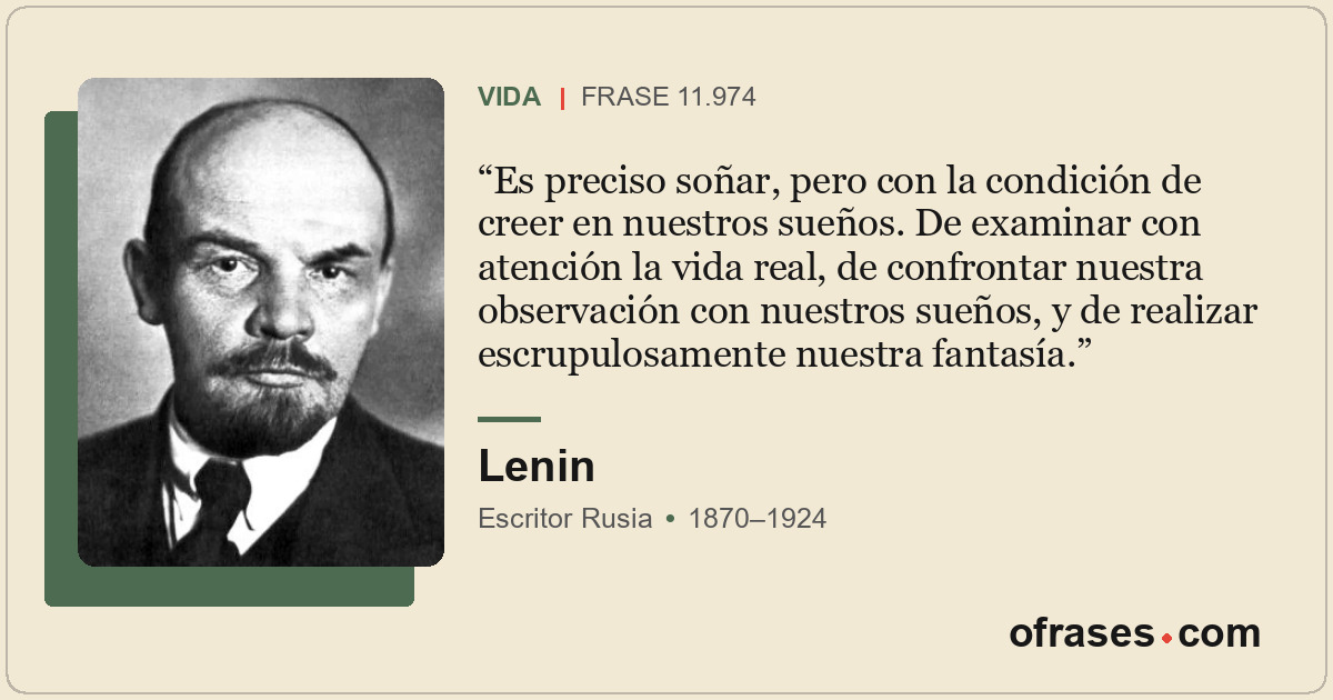 Es preciso soñar, pero con la condición de creer en nuestros sueños. De examinar...