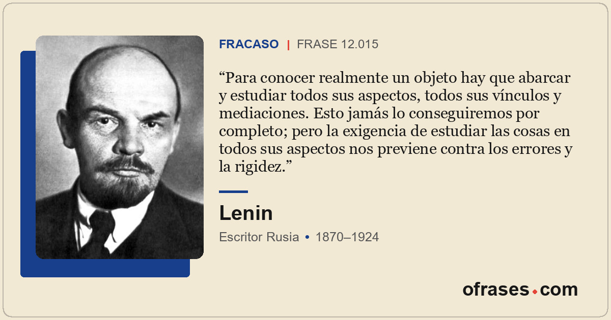 Para conocer realmente un objeto hay que abarcar y estudiar todos sus aspectos,...