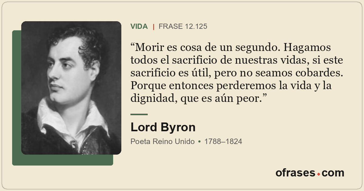 Morir es cosa de un segundo. Hagamos todos el sacrificio de nuestras vidas, si e...