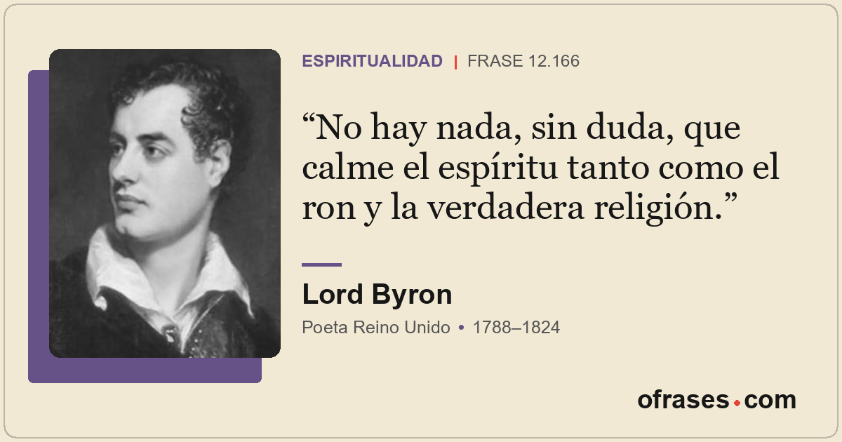No hay nada, sin duda, que calme el espíritu tanto como el ron y la verdadera re...
