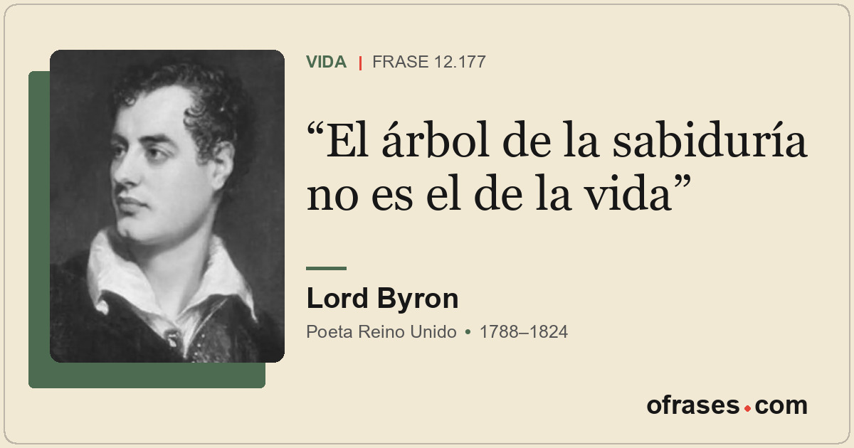 El árbol de la sabiduría no es el de la vida