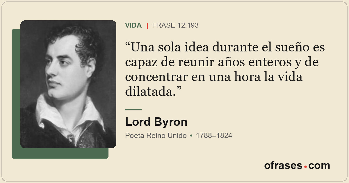 Una sola idea durante el sueño es capaz de reunir años enteros y de concentrar e...