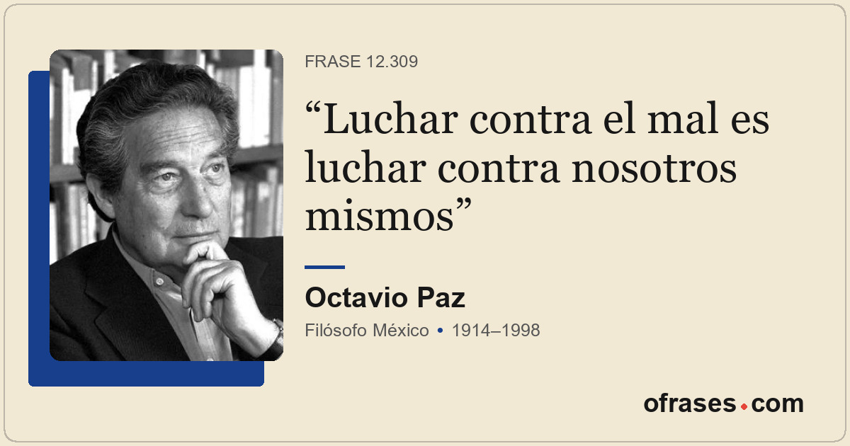 Luchar contra el mal es luchar contra nosotros mismos