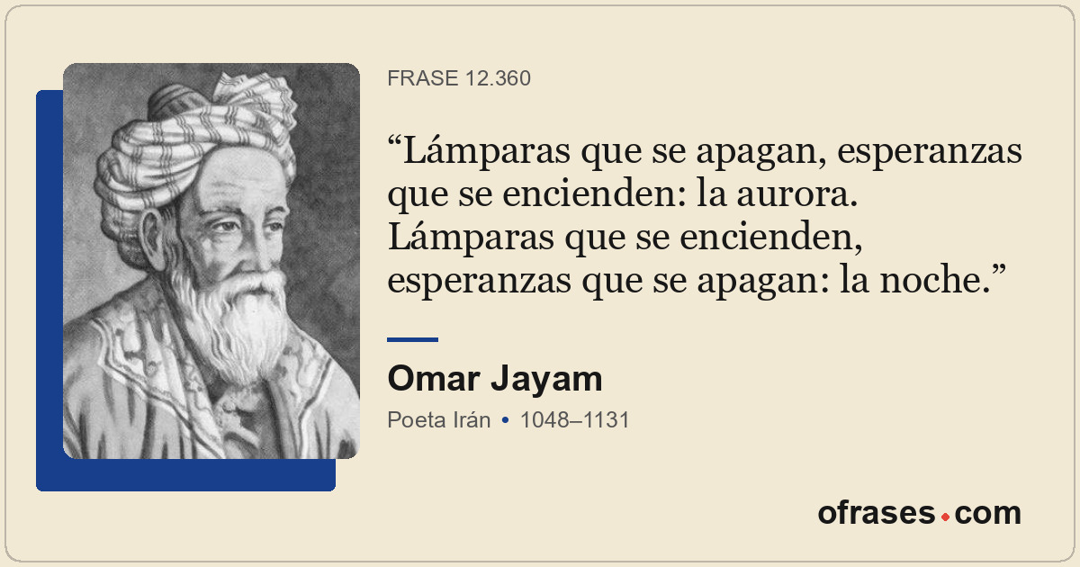 Lámparas que se apagan, esperanzas que se encienden: la aurora. Lámparas que se...