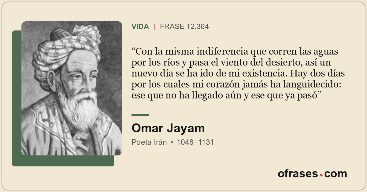 Con la misma indiferencia que corren las aguas por los ríos y pasa el viento del...