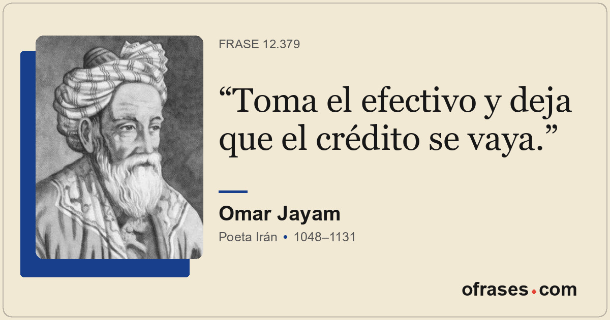 Toma el efectivo y deja que el crédito se vaya.