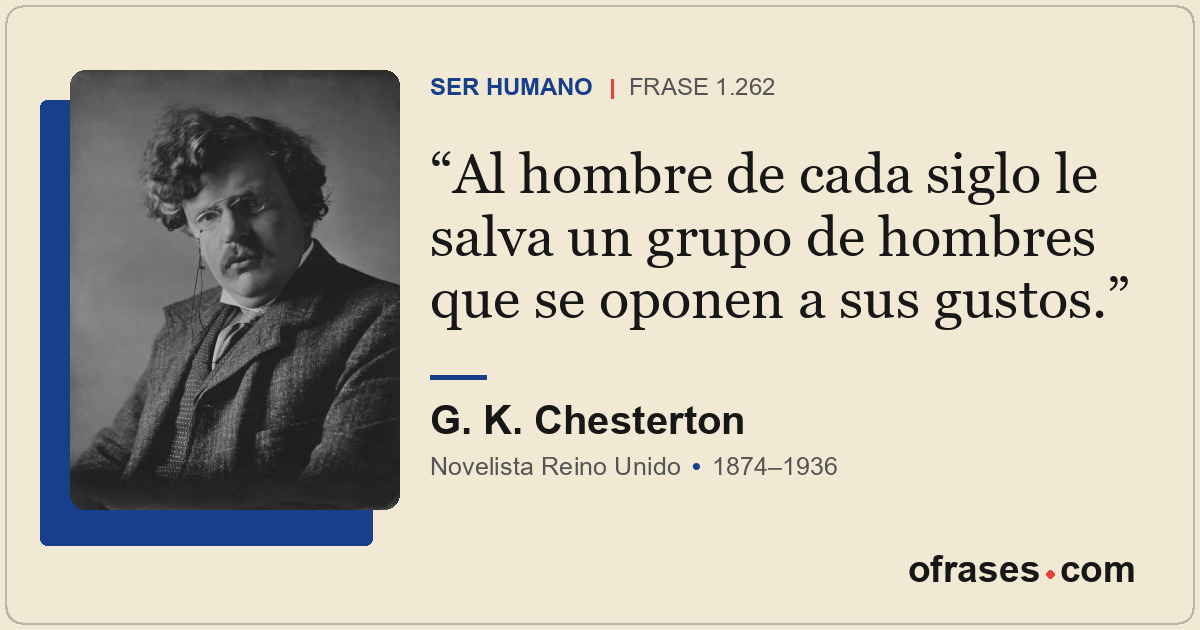 Al hombre de cada siglo le salva un grupo de hombres que se oponen a sus gustos.