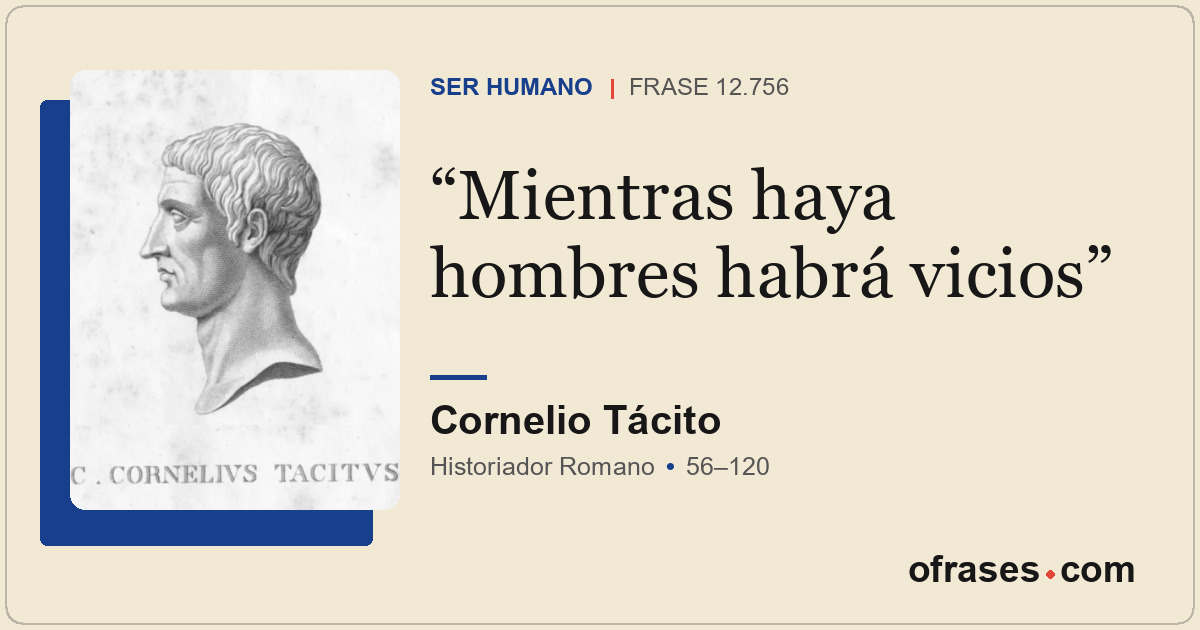 Mientras haya hombres habrá vicios