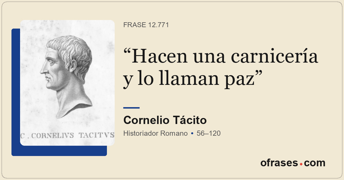 Hacen una carnicería y lo llaman paz
