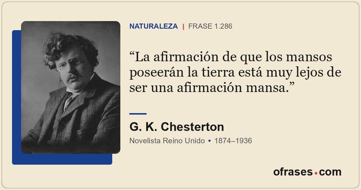 La afirmación de que los mansos poseerán la tierra está muy lejos de ser una afi...