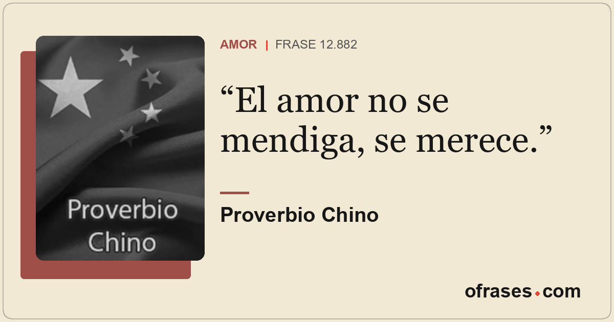 El amor no se mendiga, se merece.