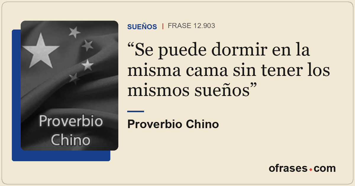 Se puede dormir en la misma cama sin tener los mismos sueños