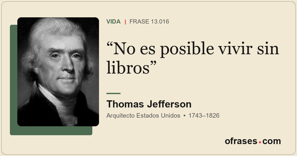 No es posible vivir sin libros
