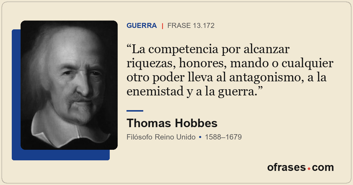 La competencia por alcanzar riquezas, honores, mando o cualquier otro poder llev...