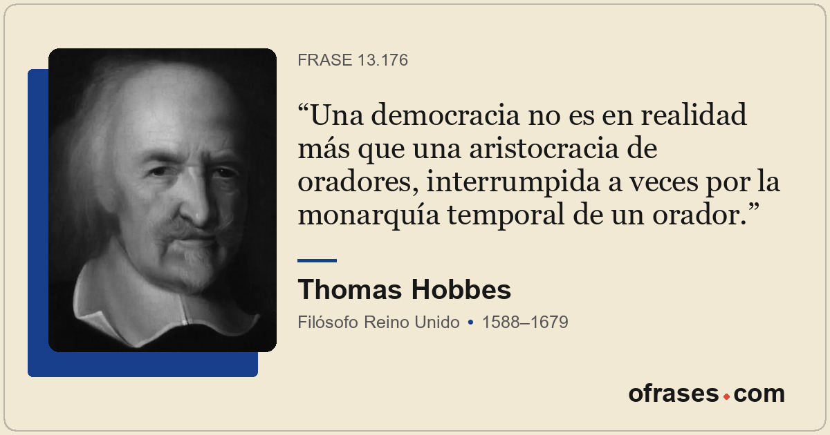 Una democracia no es en realidad más que una aristocracia de oradores, interrump...