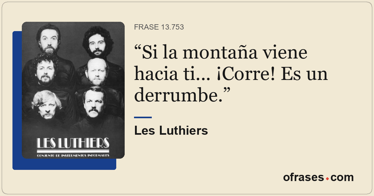 Si la montaña viene hacia ti... ¡Corre! Es un derrumbe.
