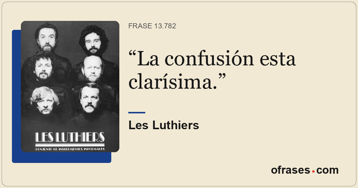 La confusión esta clarísima.