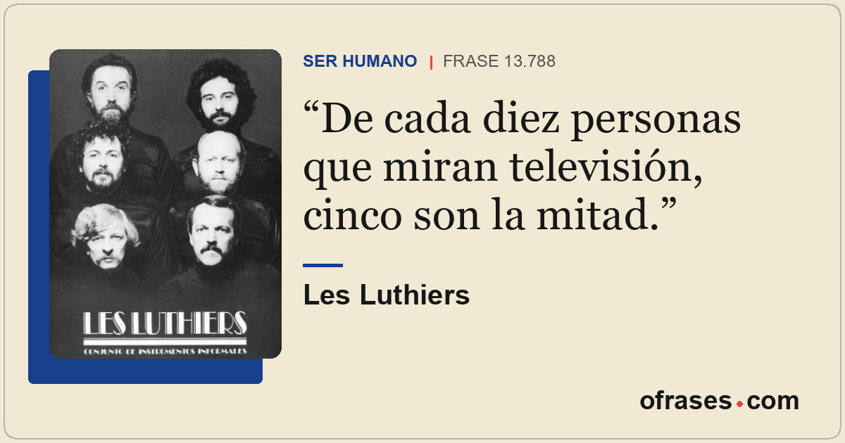 De cada diez personas que miran televisión, cinco son la mitad.