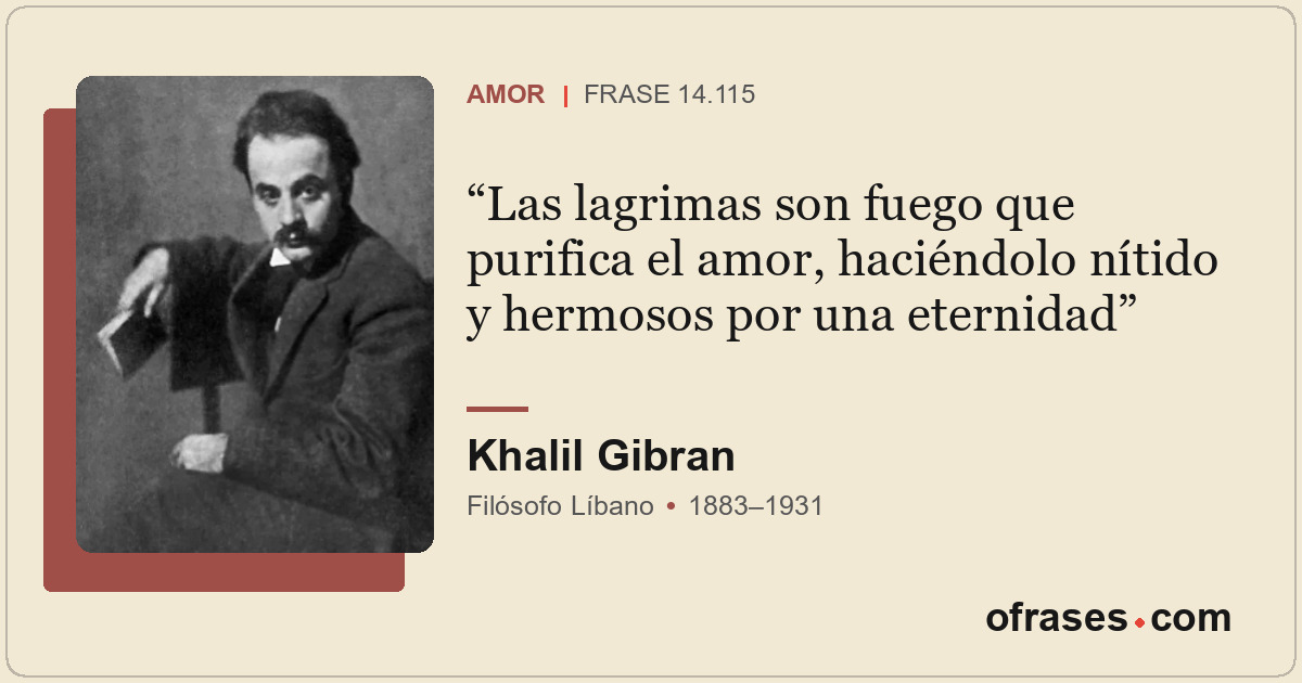 Las lagrimas son fuego que purifica el amor, haciéndolo nítido y hermosos por un...