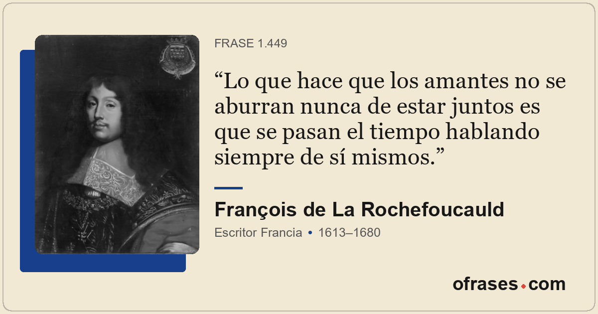 Lo que hace que los amantes no se aburran nunca de estar juntos es que se pasan...