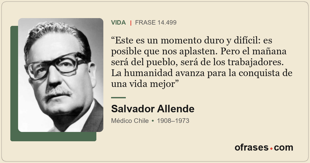 Este es un momento duro y difícil: es posible que nos aplasten. Pero el mañana s...