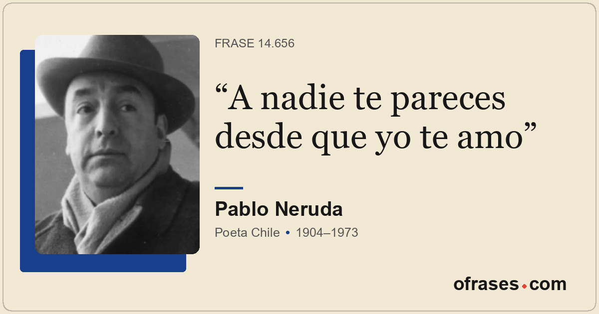 A nadie te pareces desde que yo te amo