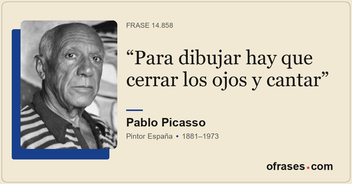 Para dibujar hay que cerrar los ojos y cantar