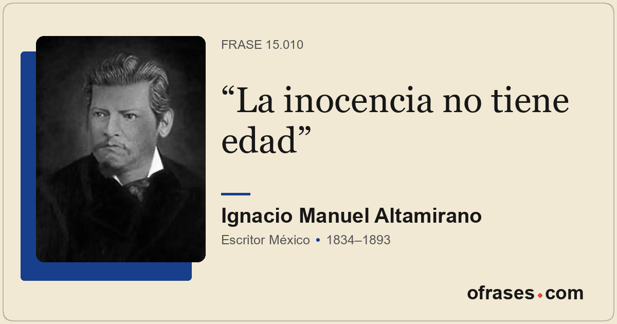 La inocencia no tiene edad