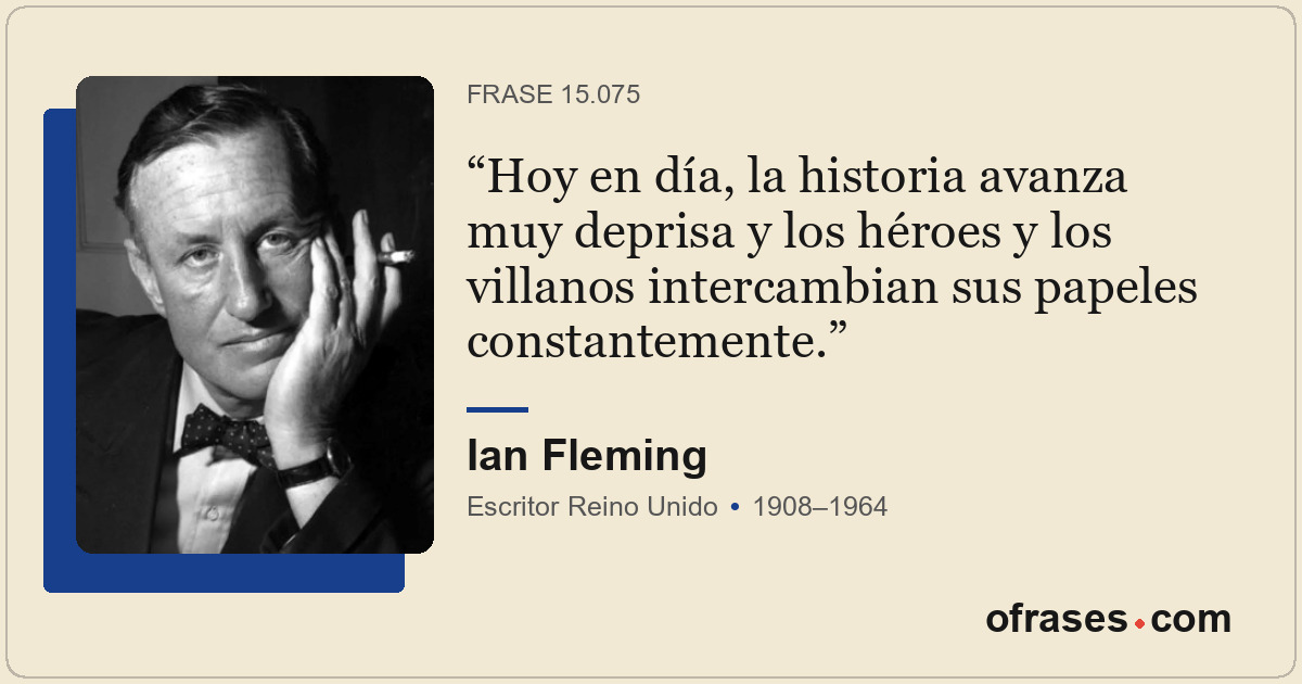 Hoy en día, la historia avanza muy deprisa y los héroes y los villanos intercamb...