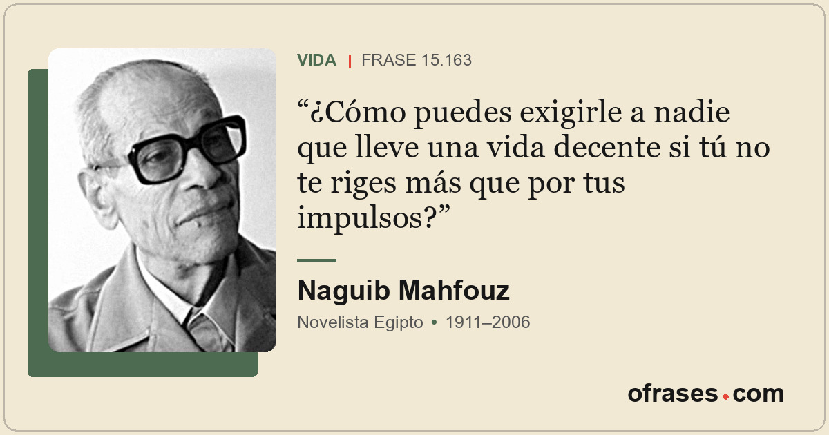 ¿Cómo puedes exigirle a nadie que lleve una vida decente si tú no te riges más q...