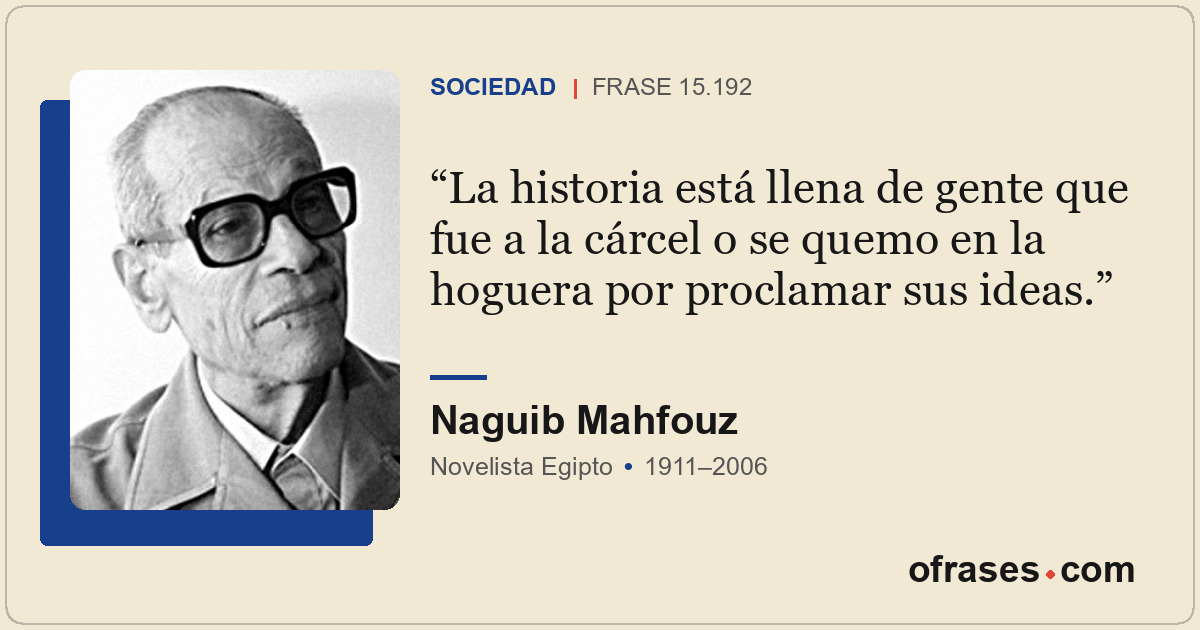 La historia está llena de gente que fue a la cárcel o se quemo en la hoguera por...