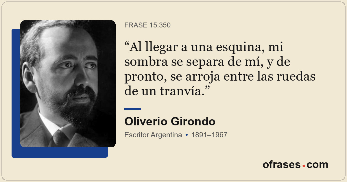 Al llegar a una esquina, mi sombra se separa de mí, y de pronto, se arroja entre...