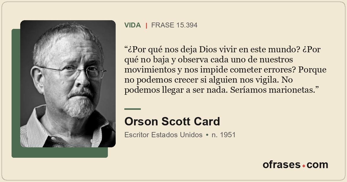 ¿Por qué nos deja Dios vivir en este mundo? ¿Por qué no baja y observa cada uno...