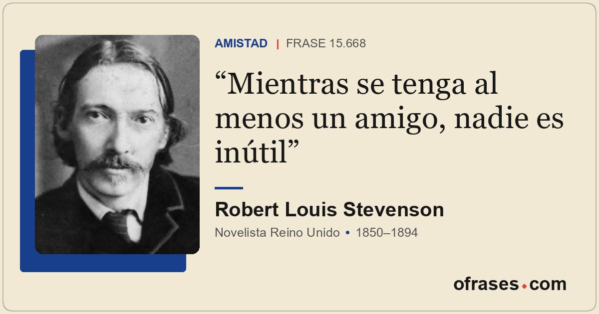 Mientras se tenga al menos un amigo, nadie es inútil