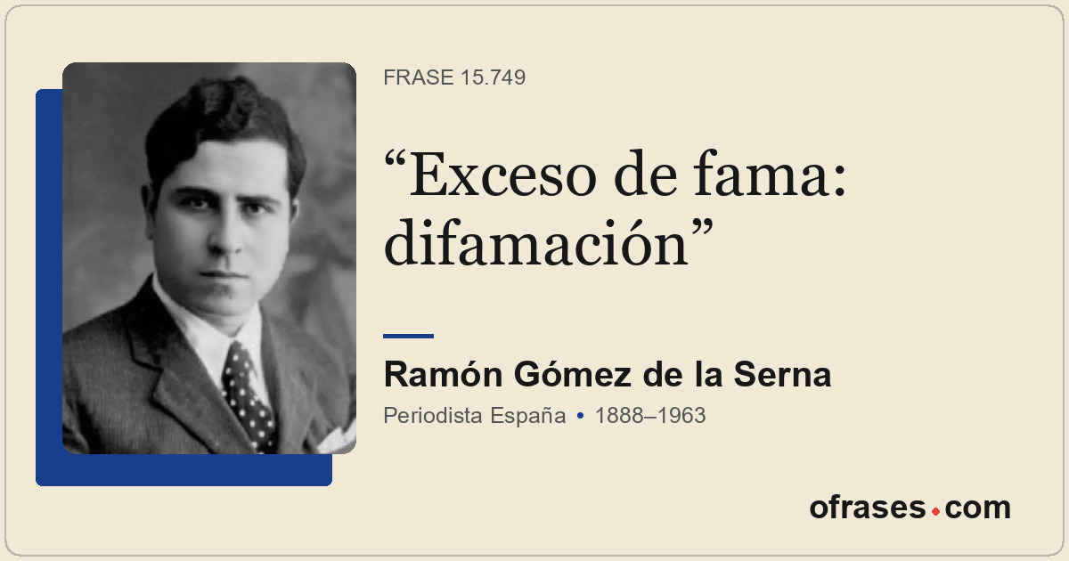 Exceso de fama: difamación